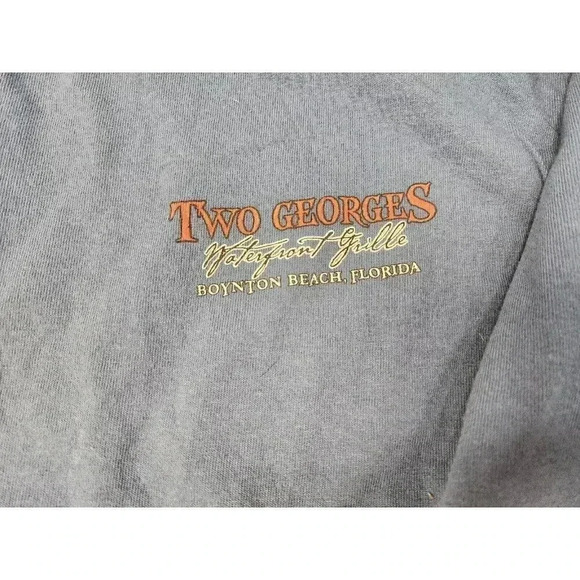 MENS LONG SLEEVE T-SHIRT TWO GEORGES PIRATE SIZE LARGE - Picture 5 of 5